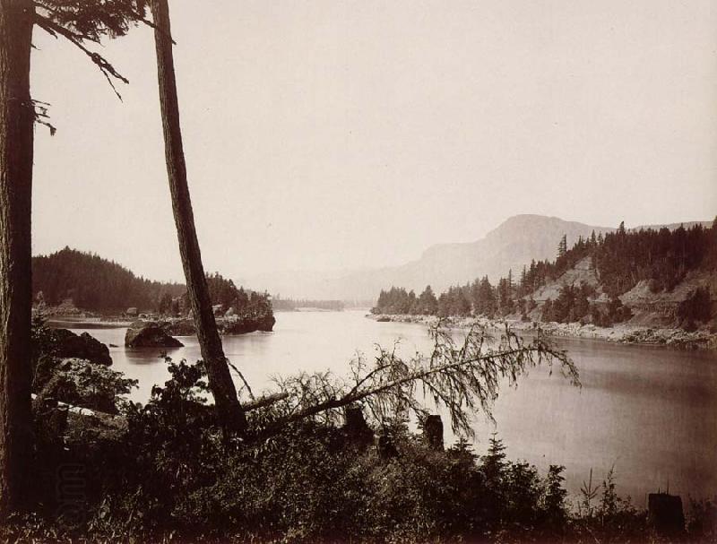 Carleton E.Watkins Vue du fleuve Columbia et de la chain des Cascades
